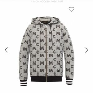 MCM Monogram Gray Zip-Up Hoodie & Sweatpants